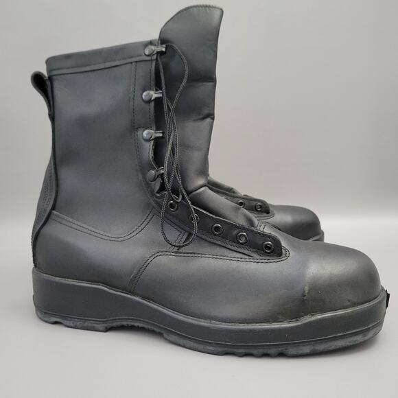 NEW SFD BOOTS SAFETY FLIGHT DECK CREW SIZE 12 W WIDE STEEL TOE main image 11
